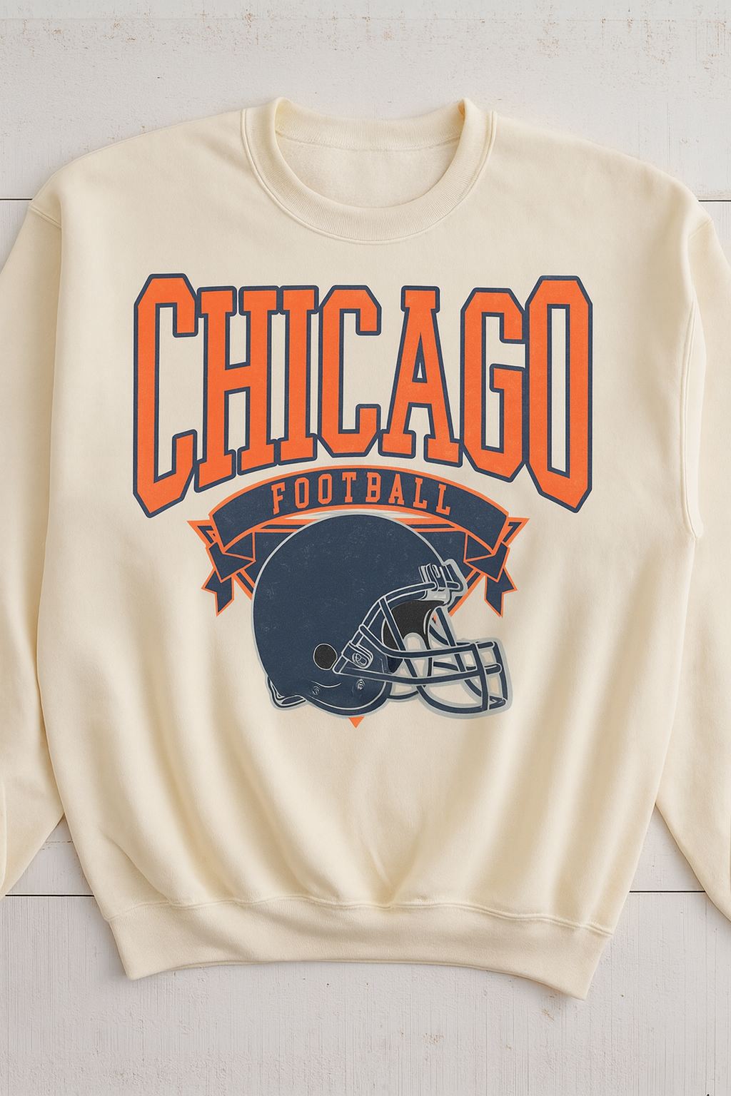 ADULT Gildan style Chicago football crewneck sweatshirt