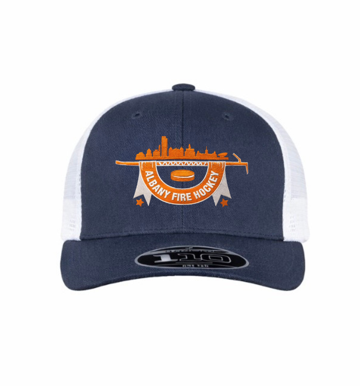 Albany Fire Department Hockey Flexfit 110 Mesh Cap