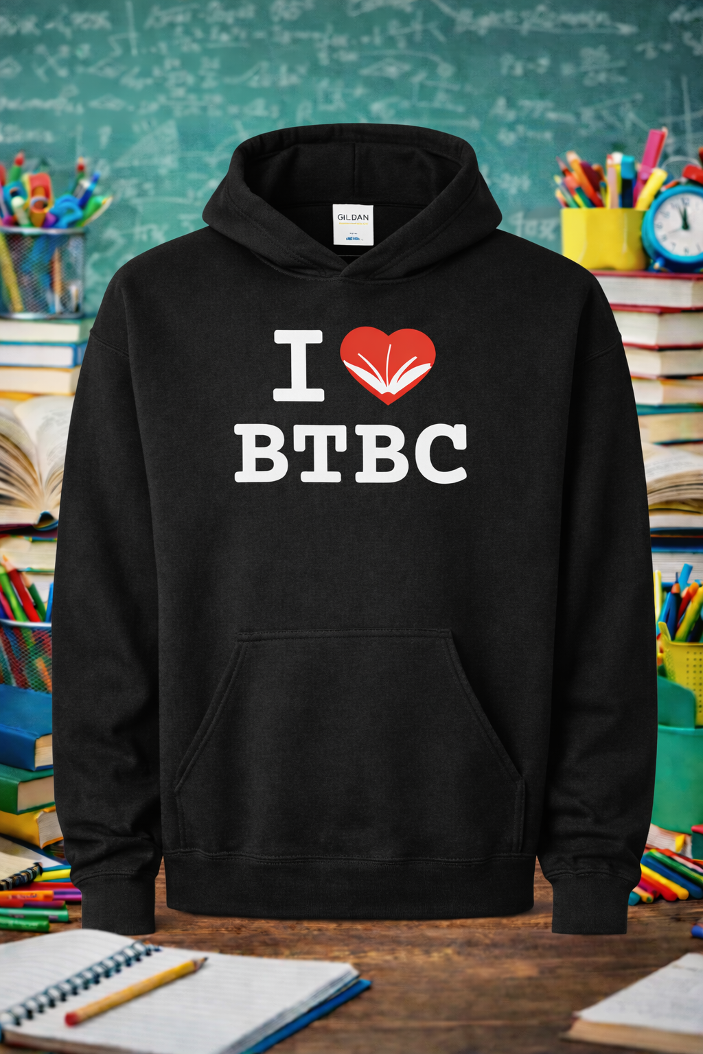 ADULT Gildan Unisex Heavy Blend 50/50 Bell Top Book Club Hoodie