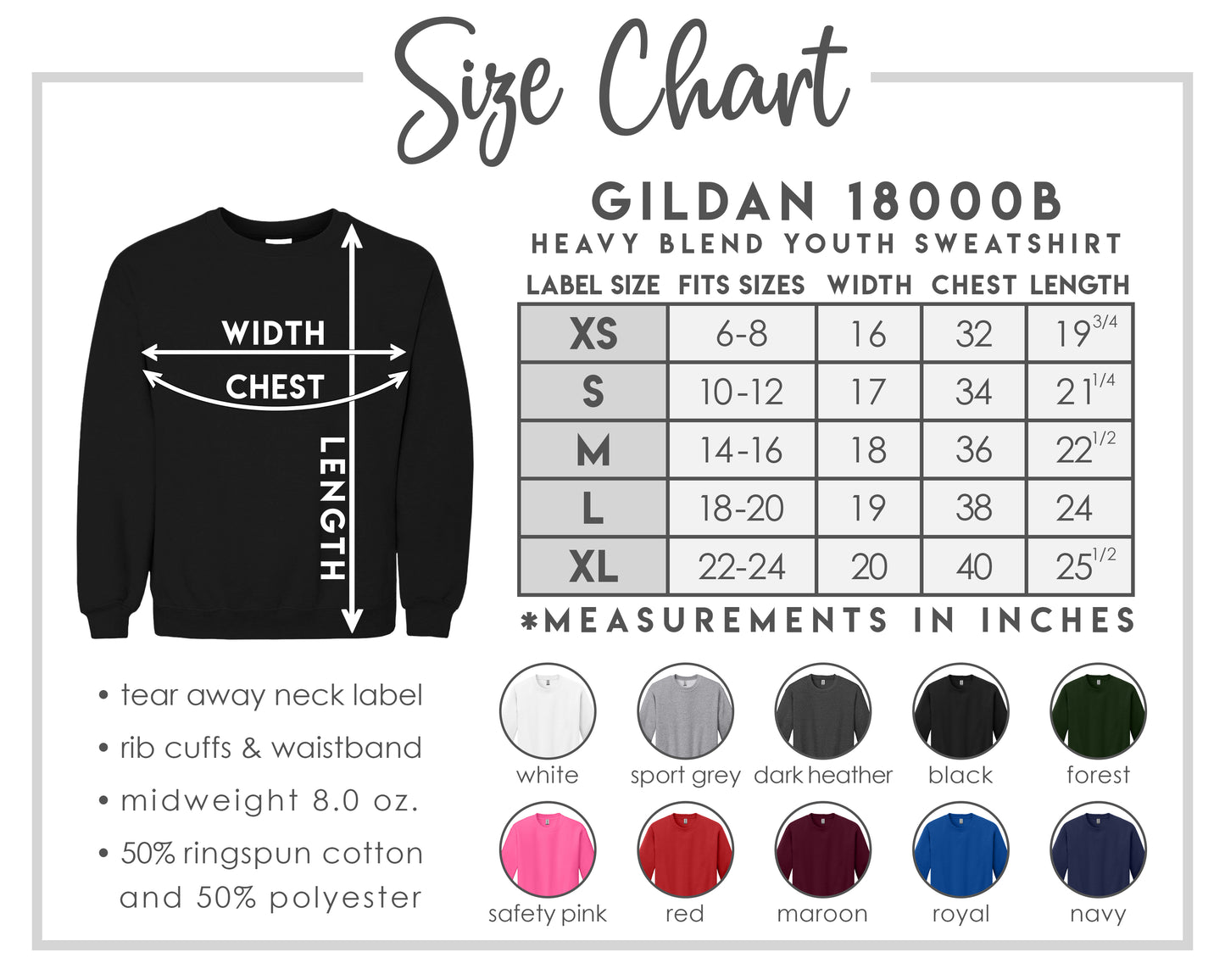 YOUTH GILDAN BOO Crewneck sweatshirt