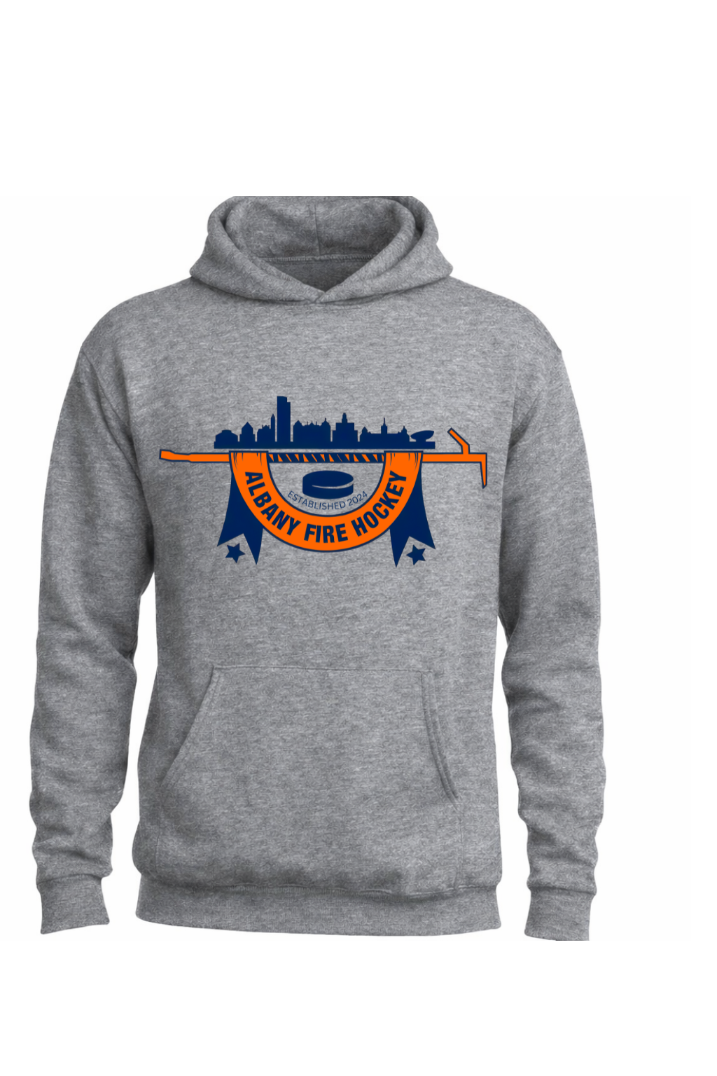 ADULT Port and Company Albany Fire Department Hockey Hoodie