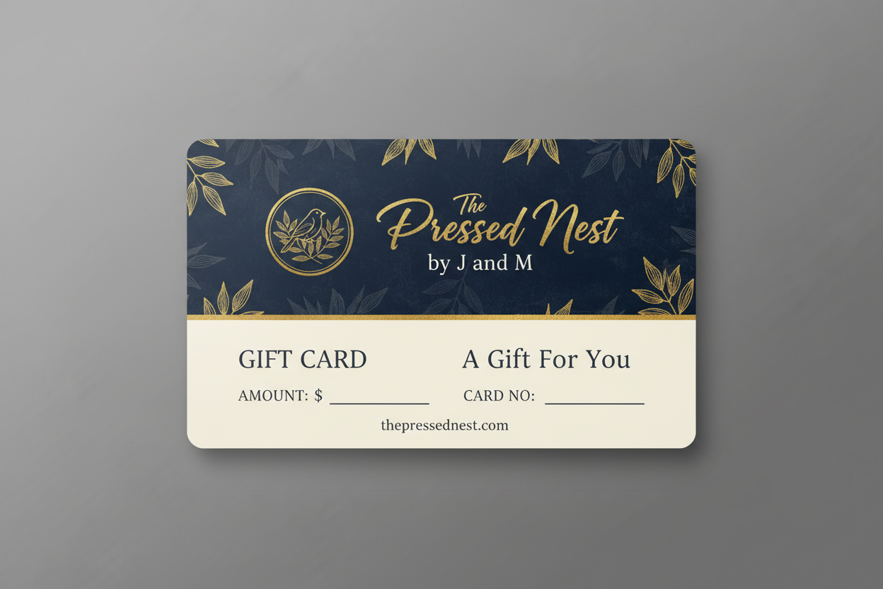 Gift Card for The Pressed Nest by J and M