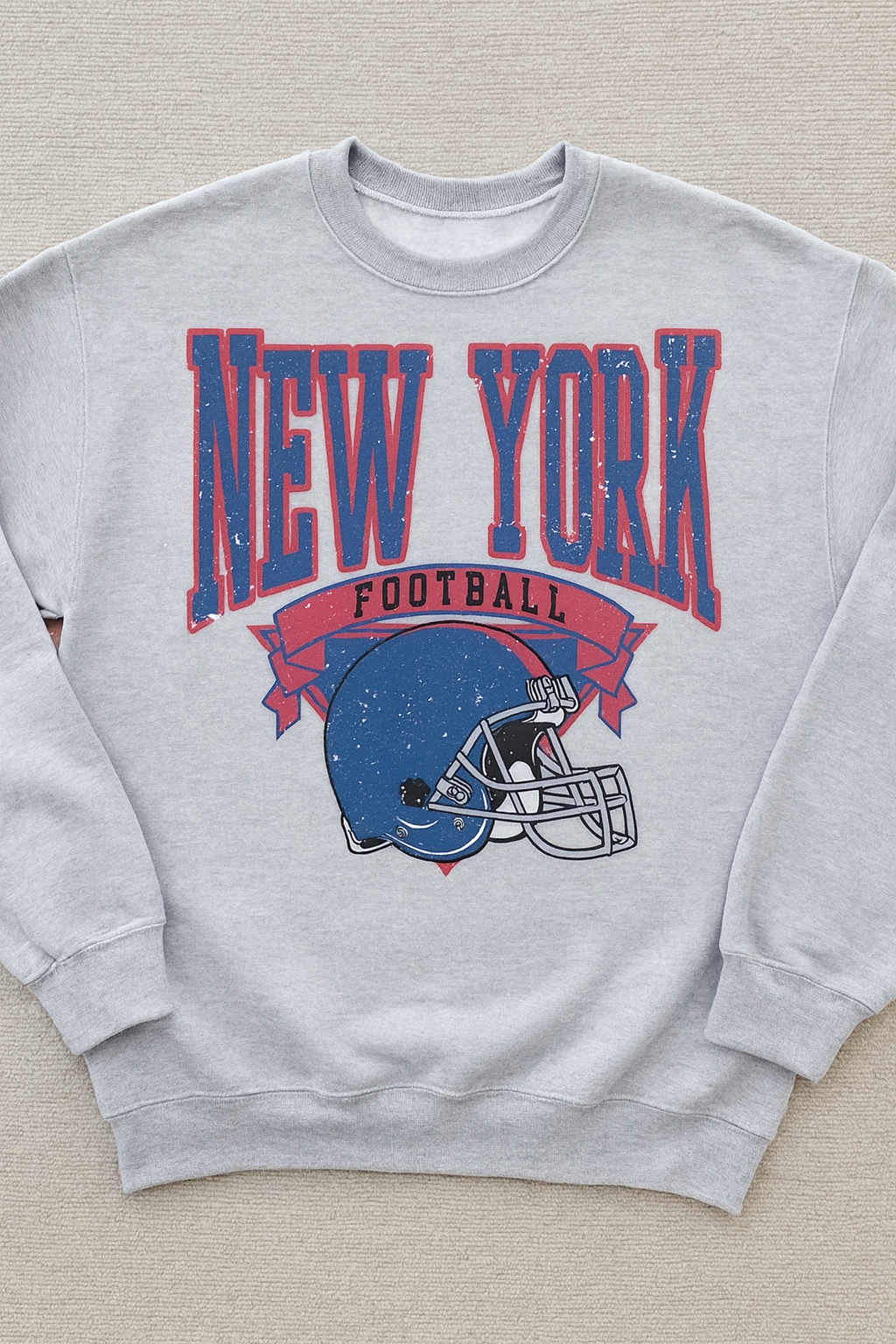 Bella Canvas New York Football Crewneck Sweatshirt