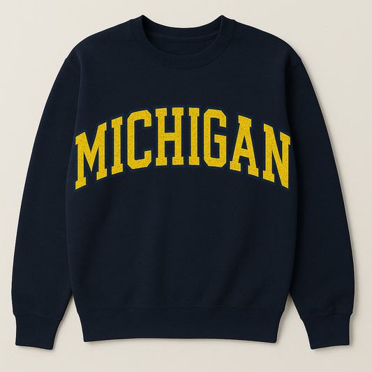 ADULT Gildan MICHIGAN Crewneck Sweatshirt