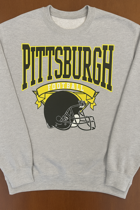 ADULT Bella Canvas style Pittsburgh crewneck sweatshirt 