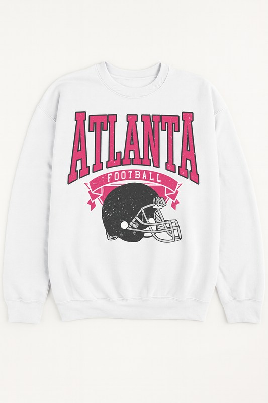 ADULT Bella Canvas style Atlanta football crewneck sweatshirt