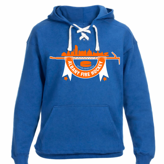ADULT Albany Fire Department Hockey Sport Lace Hoodie