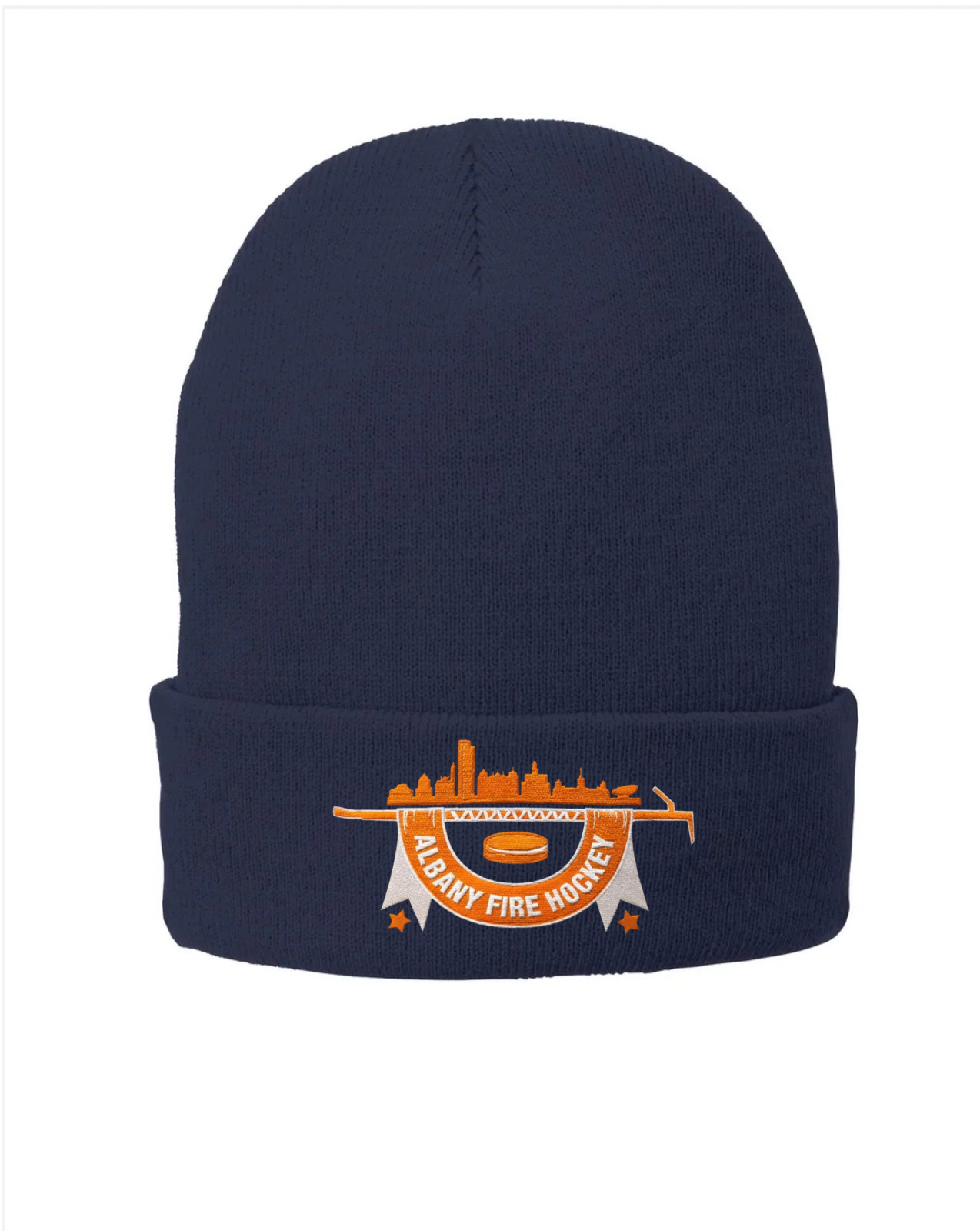 Albany Fire Department Hockey  Fleece-Lined Knit Cap