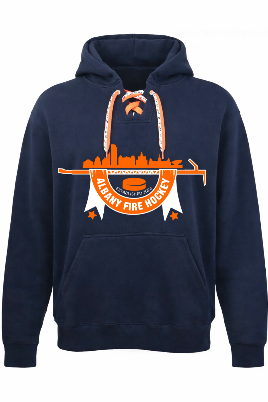 ADULT Albany Fire Department Hockey Sport Lace Hoodie