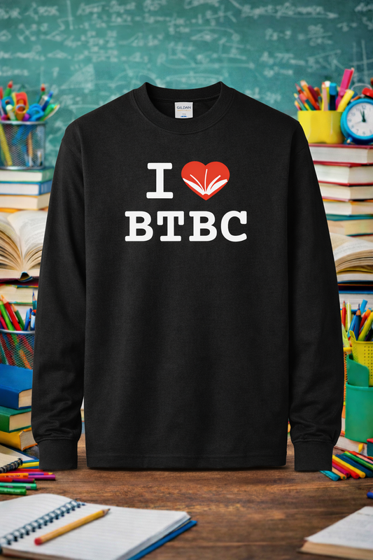 YOUTH Gildan Heavy Cotton Long Sleeve Bell Top Book Club shirt