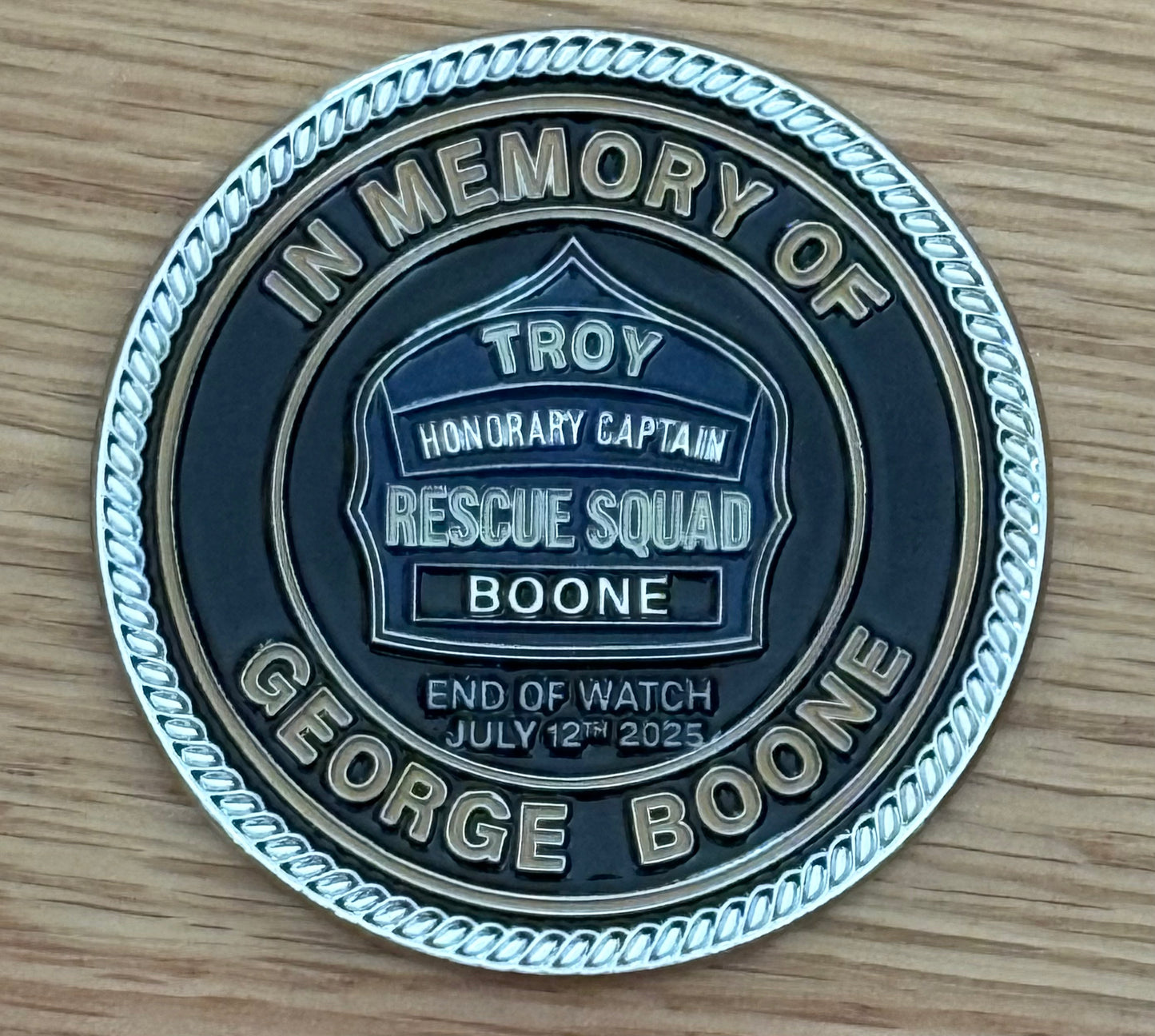 Honorary Captain George Boone Challenge Coin