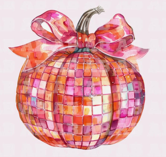 ADULT Bella Canvas Disco Pumpkin TSHIRT