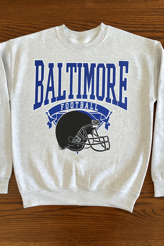 ADULT GILDAN style Baltimore football crewneck sweatshirt