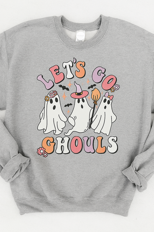 ADULT Bella Canvas Let's Go Ghouls Crewneck Sweatshirt