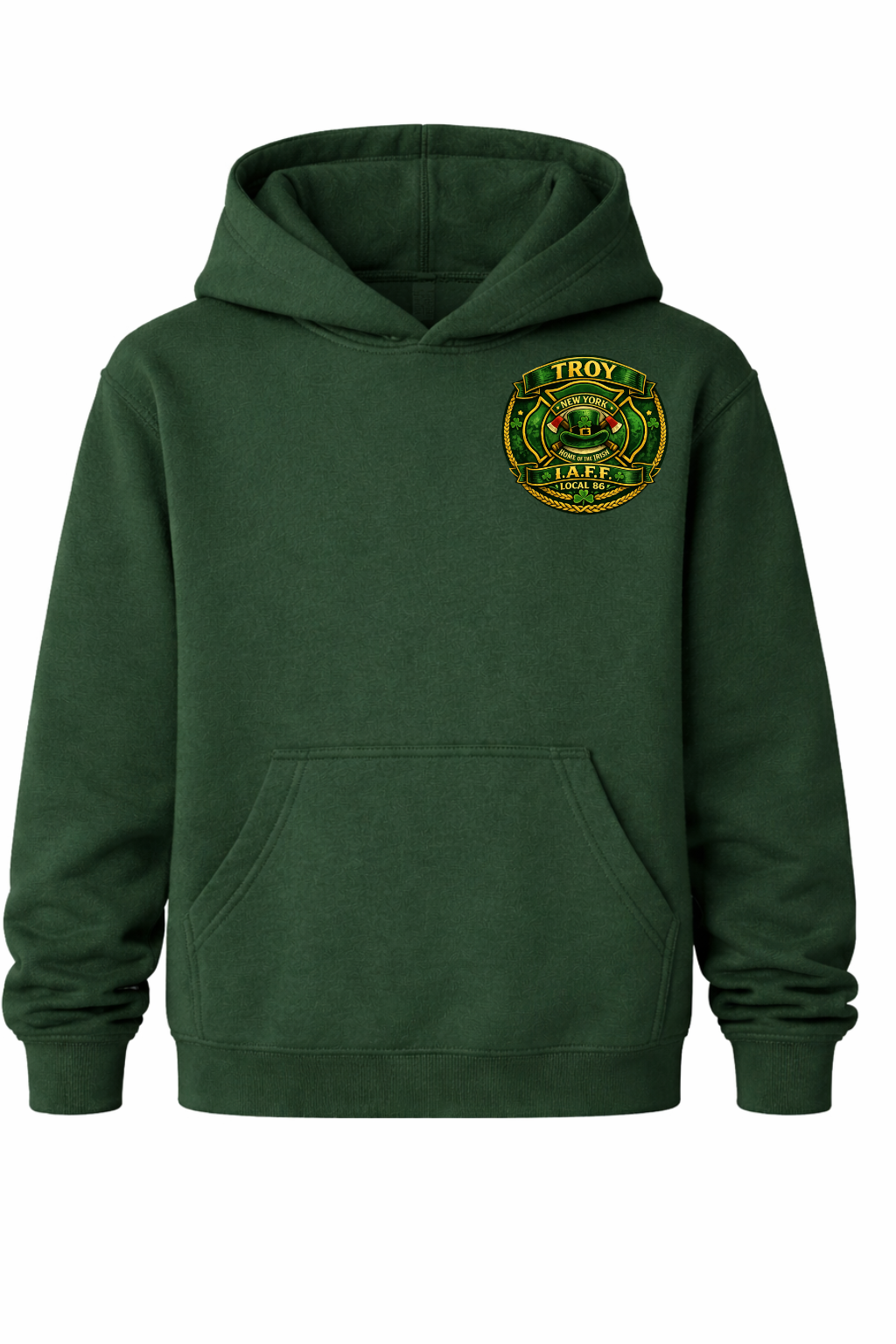YOUTH Troy Fire Department St. Patricks Day Hoodie