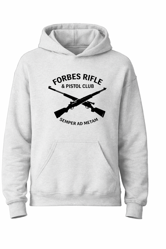 Adult Forbes Rifle and Pistol Club Hoodie Sweatshirt (large front design)
