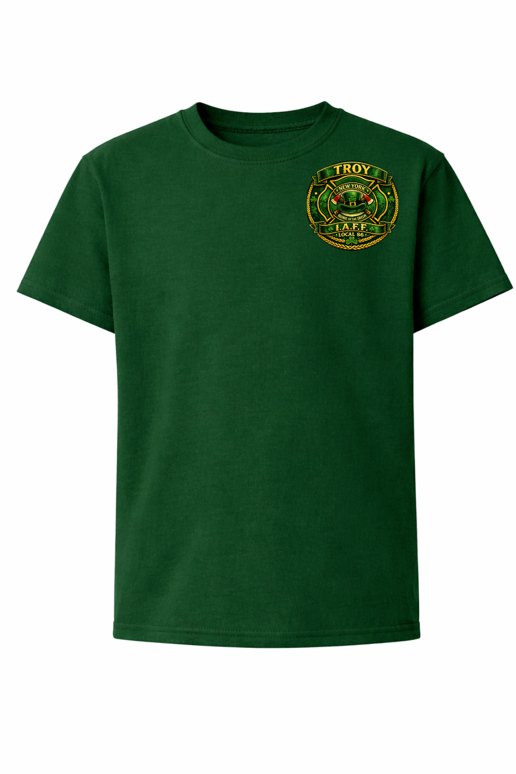 YOUTH Troy Fire Department St. Patricks Day T Shirt