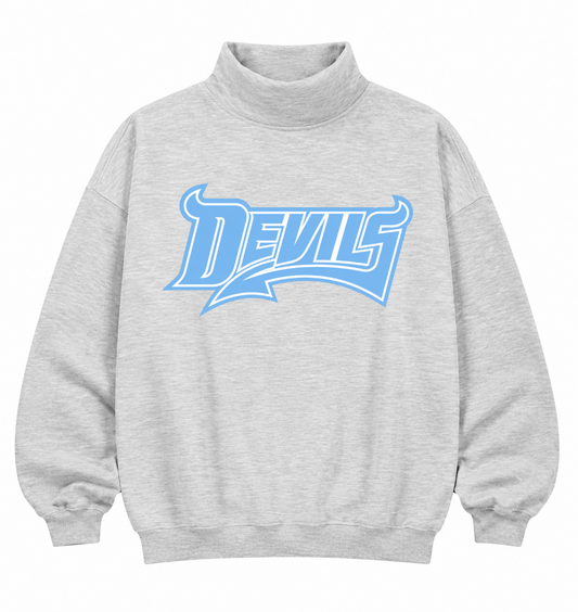 Women's Devils Mock Neck Oversized Sweatshirt