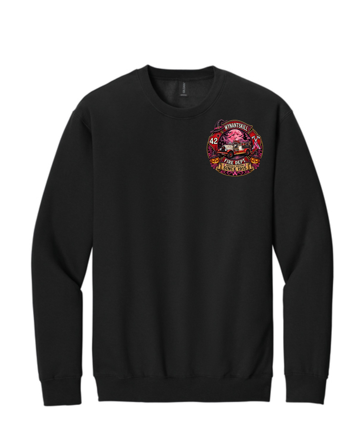 ADULT Wynantskill Fire Department Breast Cancer Awareness Long Sleeve Shirt (firefighter option)