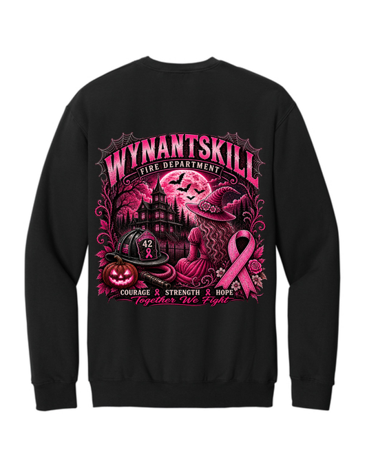 ADULT Wynantskill Fire Department Breast Cancer Awareness Long Sleeve Shirt (helmet option)