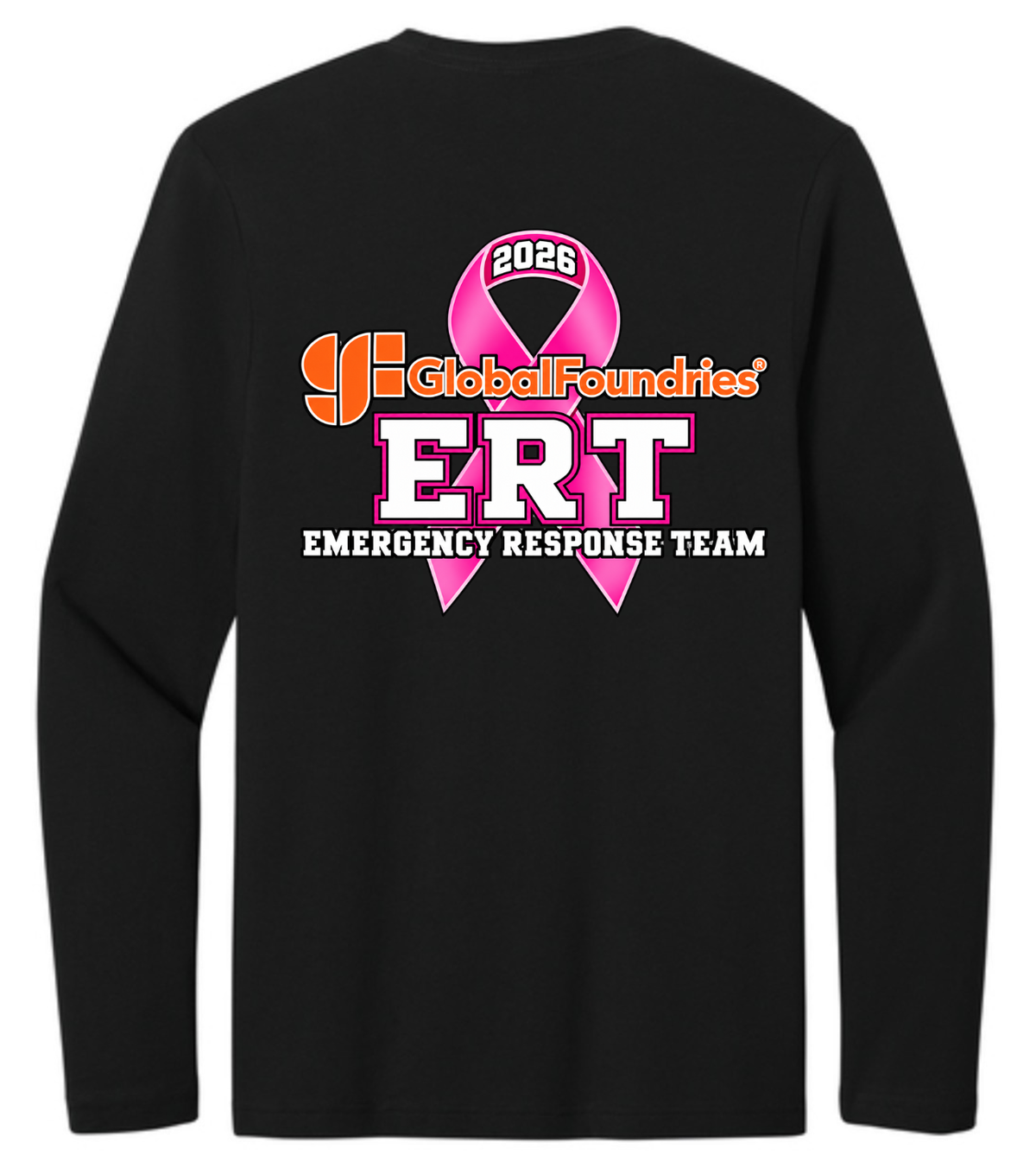 Global Foundries Emergency Response Team Breast Cancer Awareness Long Sleeve Shirt