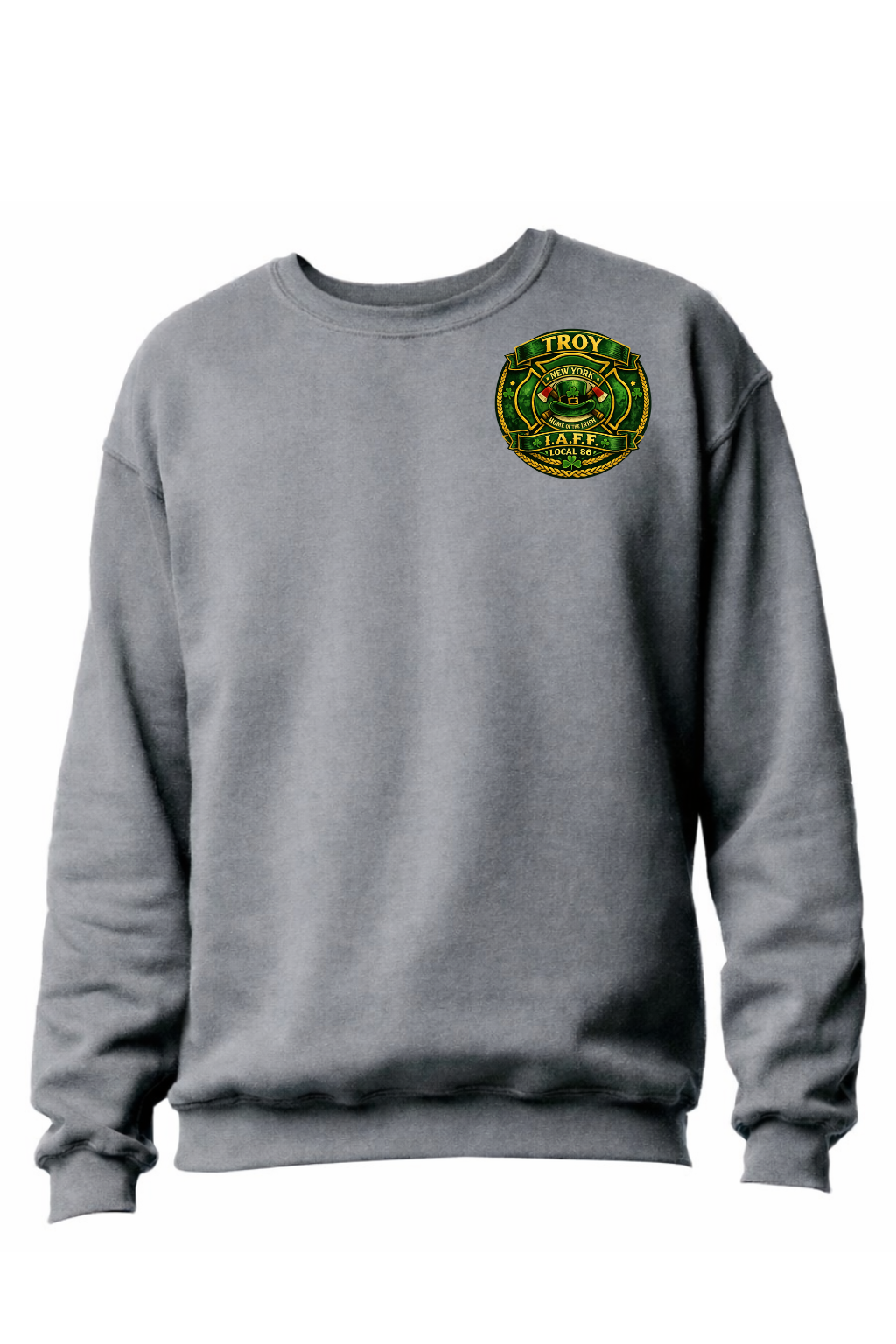 ADULT Troy Fire St. Patricks Day Crewneck Sweatshirt