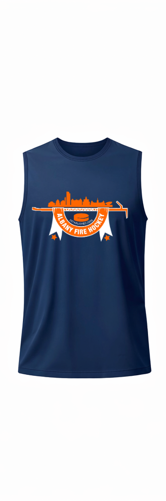 ADULT Men's Albany Fire Department Hockey Sleeveless Quick Dry Tank