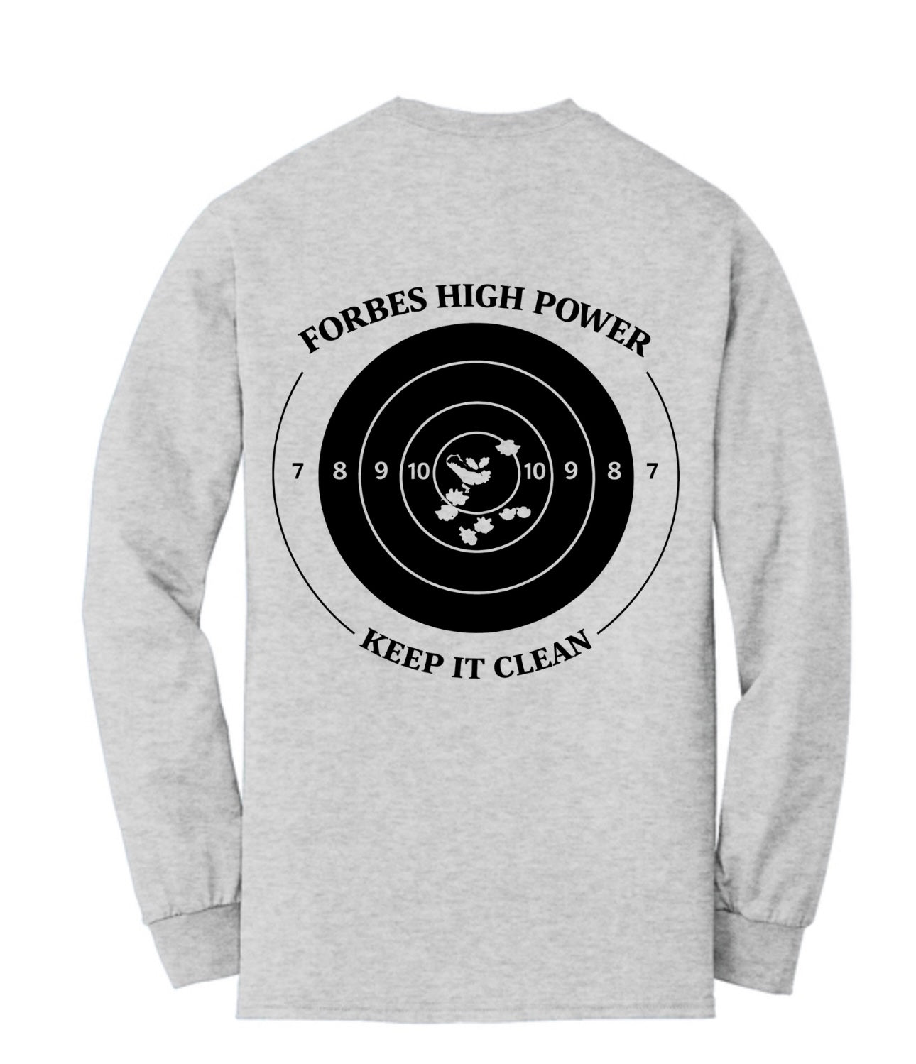 Adult Forbes Rifle and Pistol Club Long Sleeve Shirt (left chest wall design)
