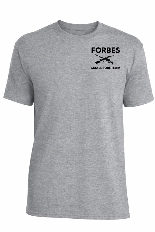 Adult Forbes Gun Club Crewneck T Shirt (left chest wall design)
