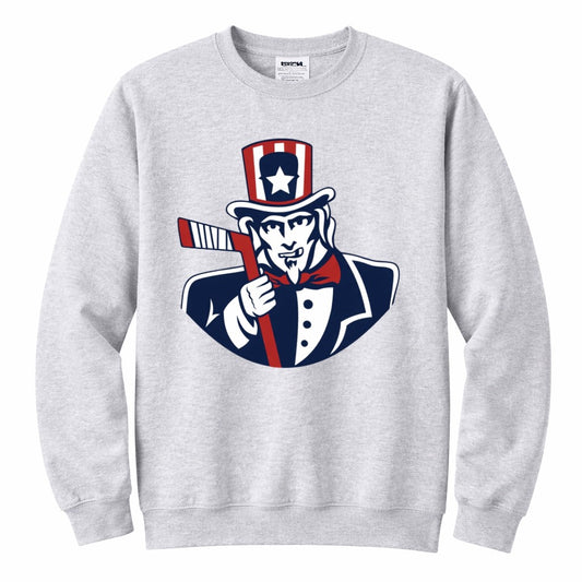 ADULT Uncle Sam Hockey Crewneck sweatshirt