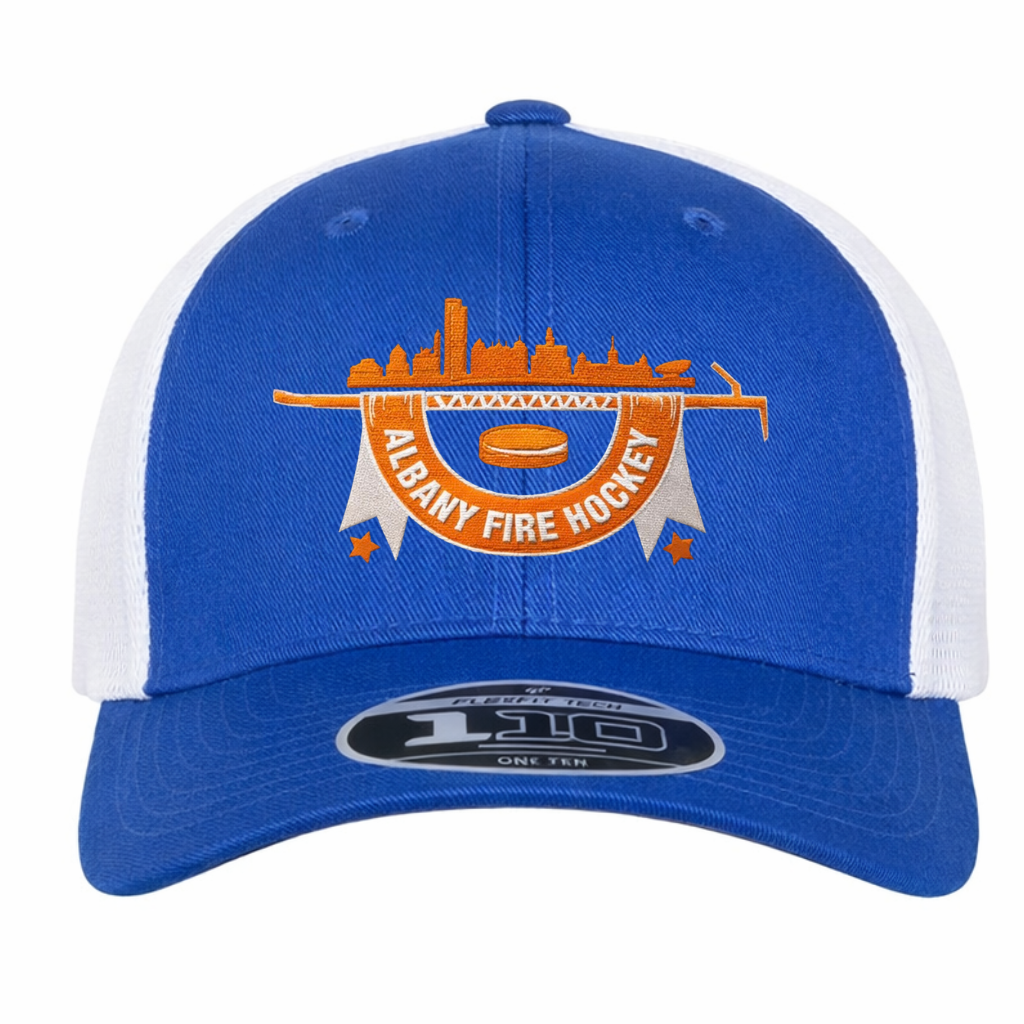 Albany Fire Department Hockey Flexfit 110 Mesh Cap