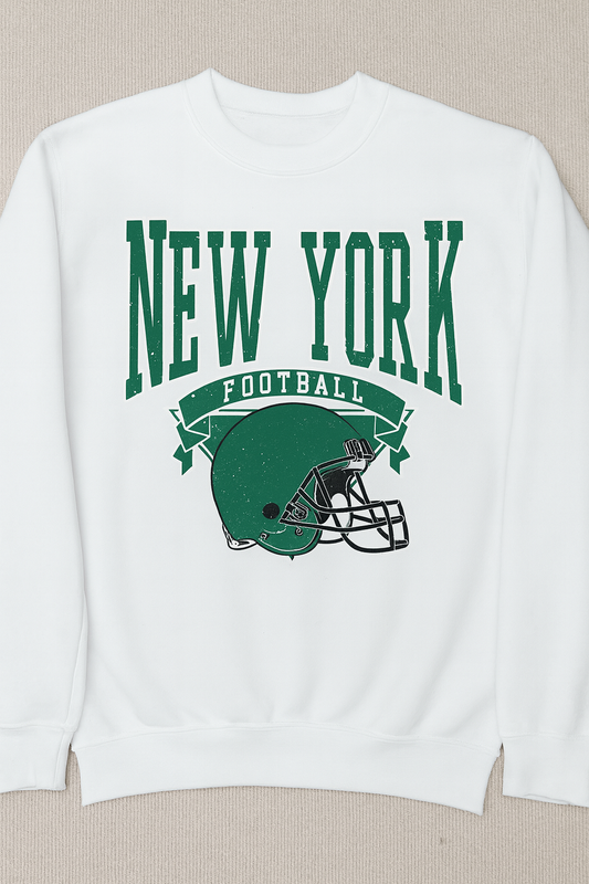 Bella Canvas New York Football Crewneck Sweatshirt