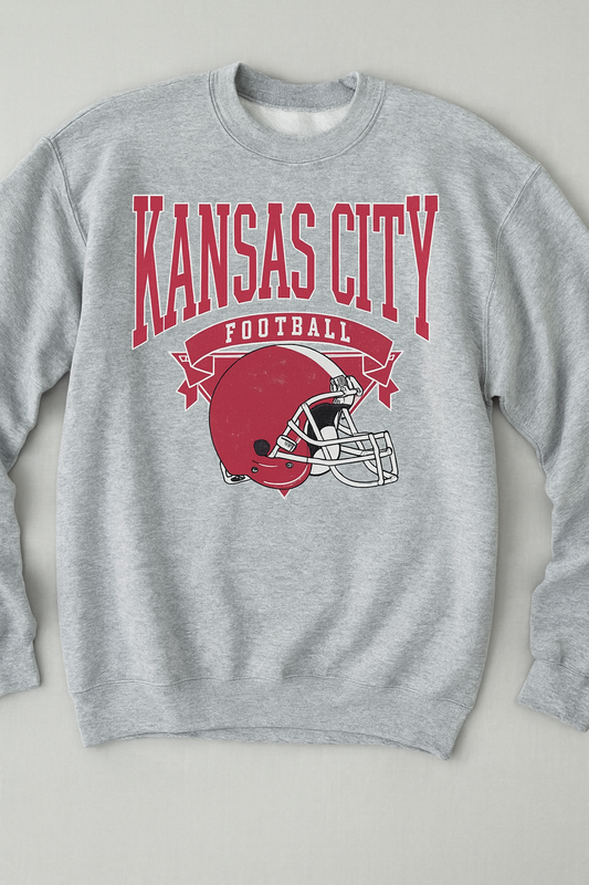 Bella Canvas Kansas City Football Crewneck Sweatshirt