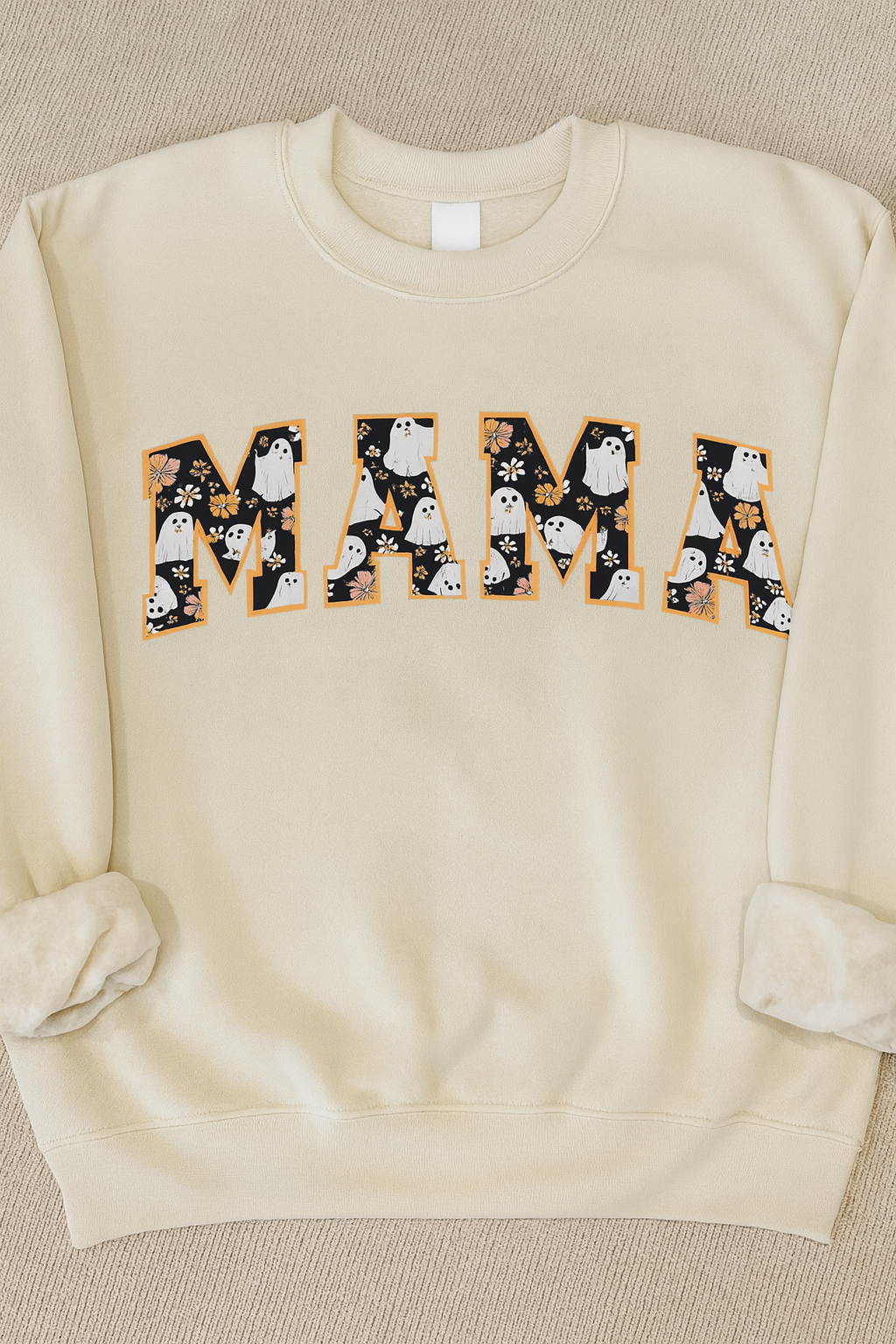 Bella Canvas MAMA Halloween Crewneck Sweatshirt
