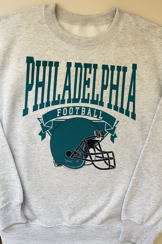 Bella Canvas Philadelphia Football Crewneck Sweatshirt