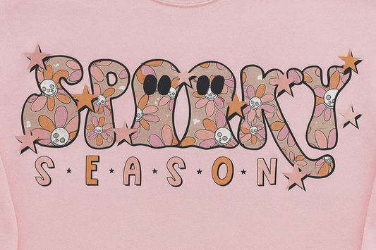 ADULT Gildan Pink Spooky Season TSHIRT