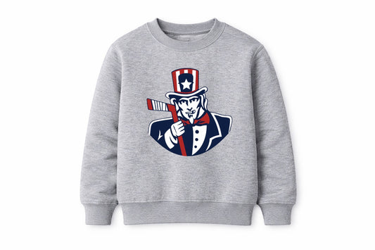 TODDLER Uncle Sam Hockey crewneck sweatshirt