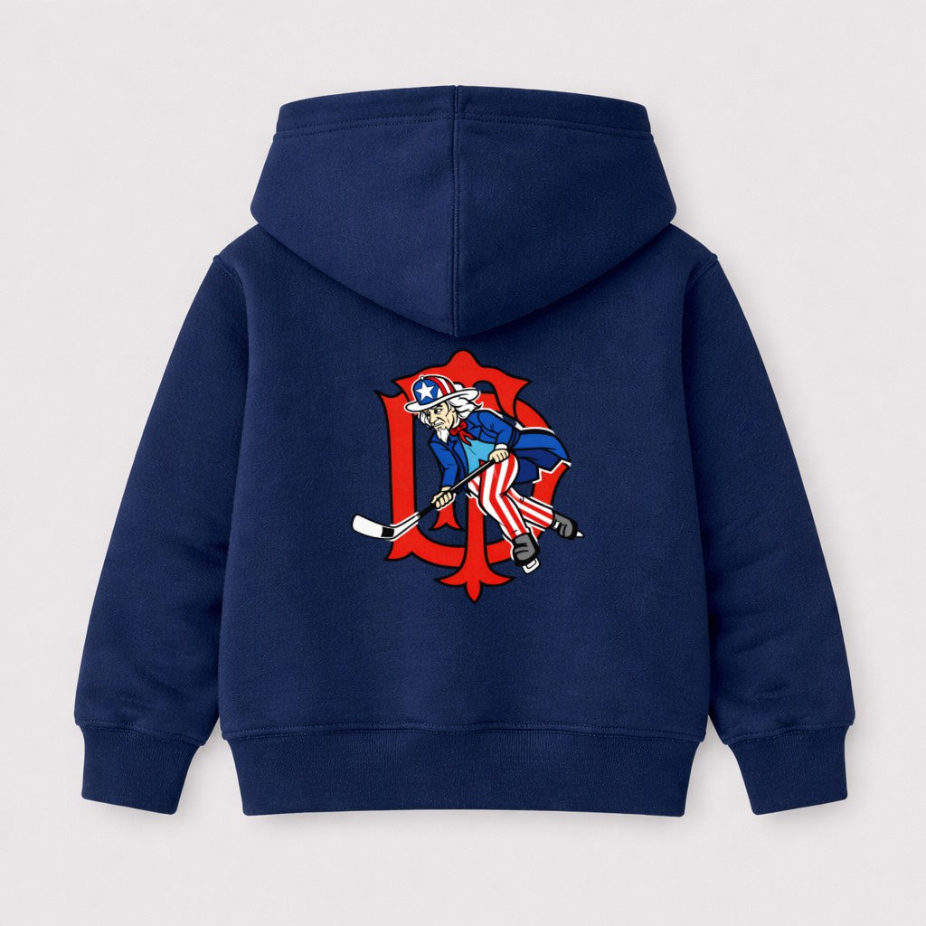 YOUTH TFD logo and Uncle Sam Skating hoodie