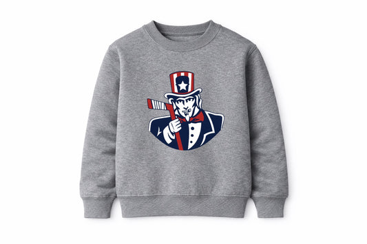 YOUTH Uncle Sam Hockey crewneck sweatshirt